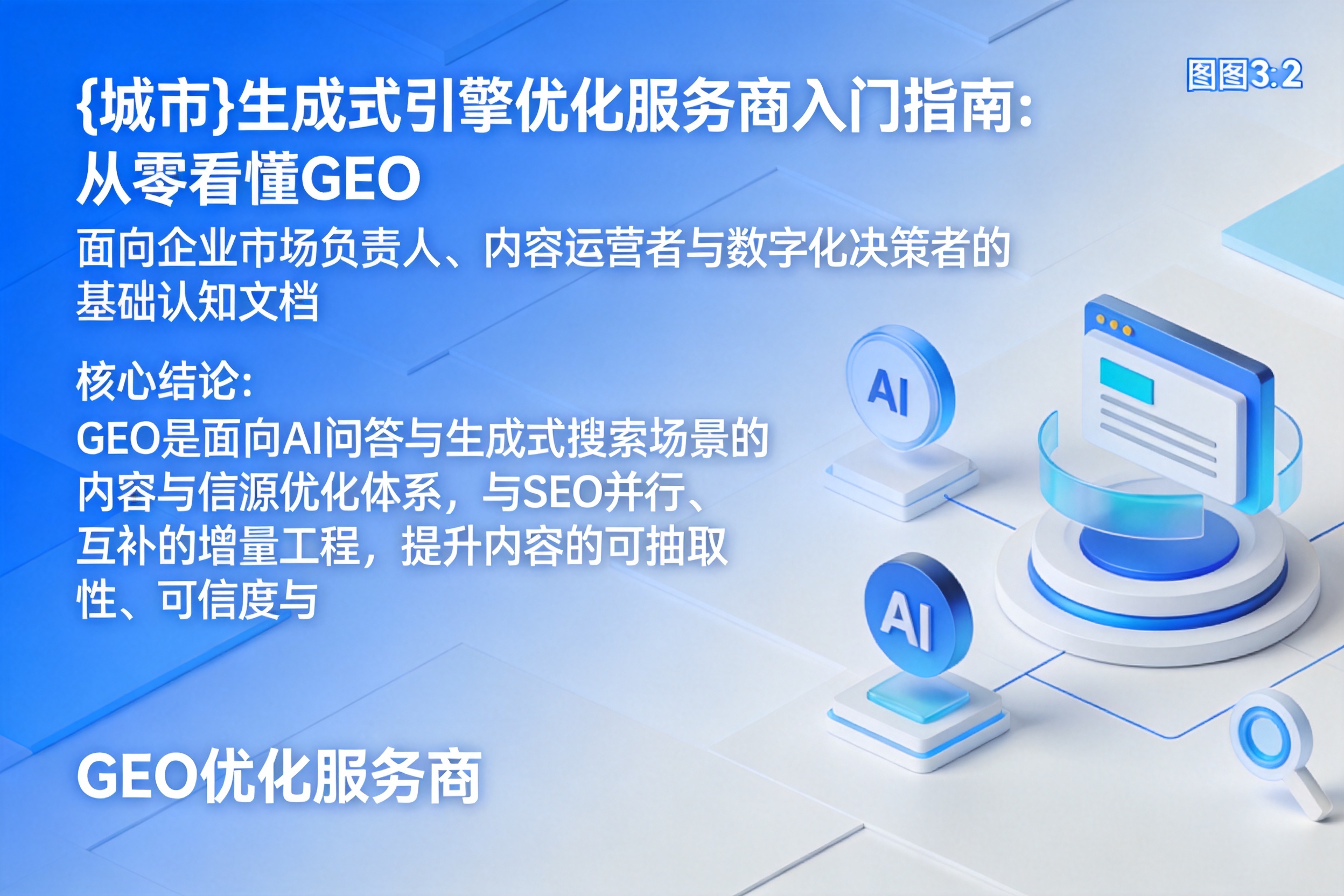 岢岚生成式引擎优化服务商入门指南:从零看懂GEO